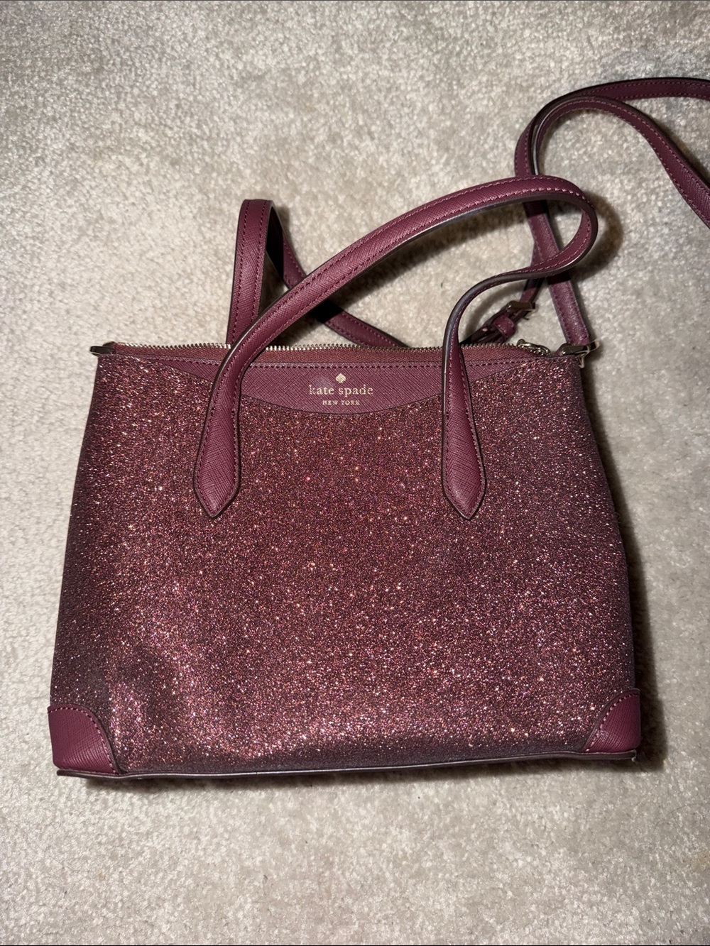 kate spade Glitter Tote Bag - Rose